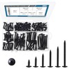 JEGONFRI #8 Modified Truss Head Black Wood Screws Assortment Kit,