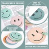 JarThenaAMCS 24 Packs Smile Face Sticky Notes Boho Happy Face