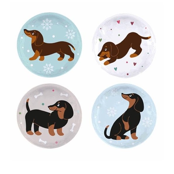 Pocket Warmers Hand Warmers with Dachshund Motif Pack of 4
