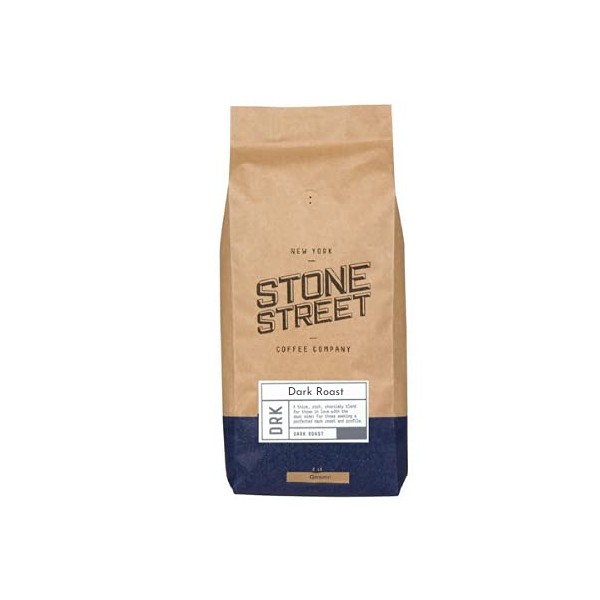 Stone Street Coffee Dark Roast Ground, 2 LB Bag, Bold 100% Arabica Blend