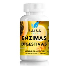 Enzimas Digestivas Suplemento 120cáp Mejor Digestión Premium