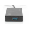 Ansmann DIGITUS USB Hub, USB 3.0 backwards compatible black Black