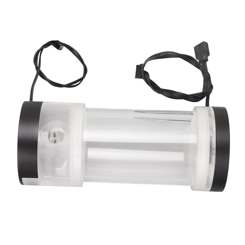 Water Cooling Tank 200ML Temperature Display RGB 160mm G1/4 Cylindrical
