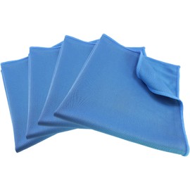 elauelue - Cleaning Cloth and Cleaning Cloth for Cleaning Smooth Stainless Steel Surfaces - Set of 4 - 34 x 34 cm