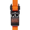 BLACK+DECKER BD1005 Black/Orange 1" x 10' Ratchet Tie Down Straps