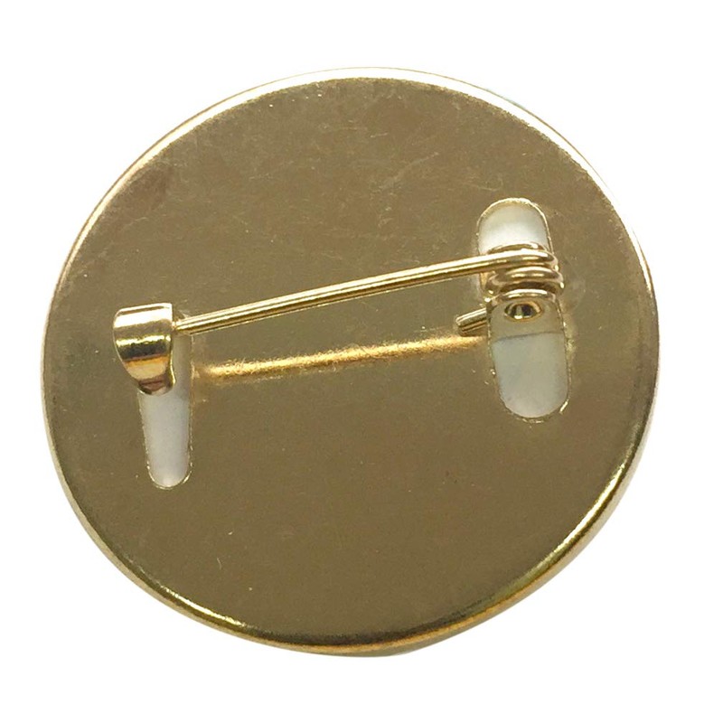 Capricornone Recycling Eco Group 27mm Round School Badge (Gold)
