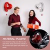 iplusmile Clear Hollow Balls Acrea Heart Shape Plastic Balls for