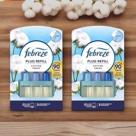 2 x Febreze 3Volution Plug-In Refills – Cotton Fresh Scent – 20ml