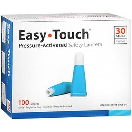 Easy Touch Pressure Activated Safety Lancets - 30G