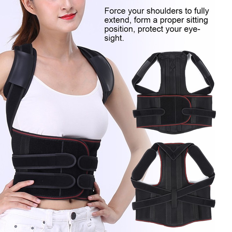 Lumbar Support Fixation Humpback Correction Back Spine Brace for Adult