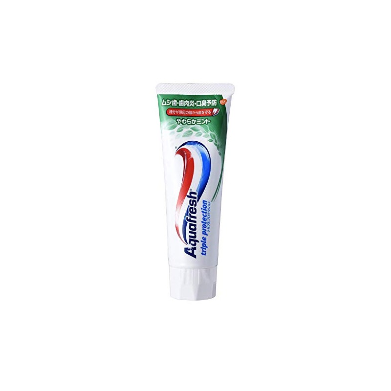 【Earth Pharmaceutical】Aqua Fresh Soft Mint, 4.9 oz (140g) x 3-Piece