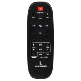Replacement Sound Bar Remote Control fits for LG AKB73598401 NB2020A NB2022A NB2030A Soundbar Speaker