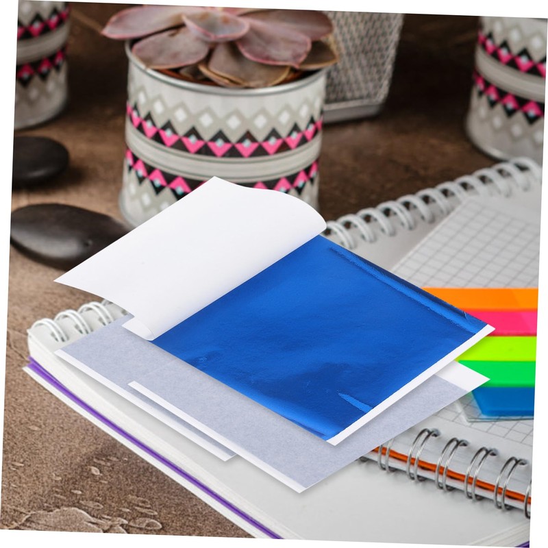 SEWACC 50pcs Foil Paper Sheets for Arts Crafts Decoration Delicate