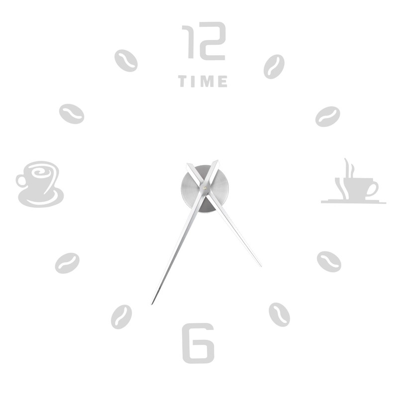 Modern Large Frameless DIY Wall Clock Mirror Surface Sticker for