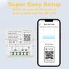 2Pcs Matter Smart Switch 16A Mini DIY Light Switch Relay