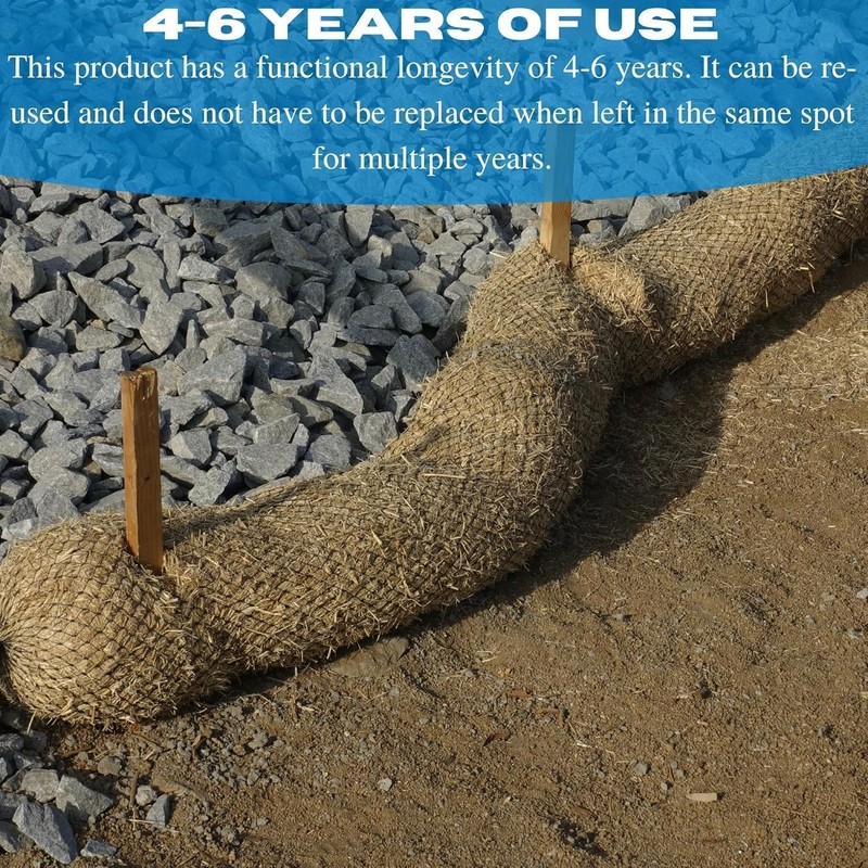 VBS - Straw Wattle - Straw Wattle, Wattles, Erosion Control,