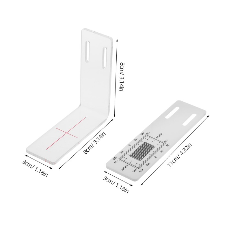 Mipcase Plastic Crack Gauge for Corners Corner Crack Monitoring Ruler