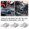 Knpwer Pack of 150 Thread Clip Nut Set, U-Type Sheet
