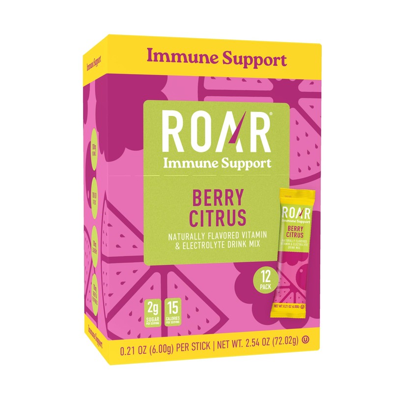 Roar Immune Support Powder - Hydration Packets with Zinc and