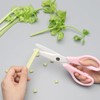 NatSumeBasics Ceramic Scissors Pink Kitchen Scissors Shears 8" White Ceramic