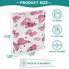 Kcldeci 3 Ring Binder 2 Pack, Cute Girl Butterfly Three