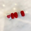 Next day delivery⭐Red heart knit nail⭐ / 다음날 발송⭐레드하트 니트네일⭐