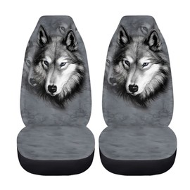 chaqlin Car Seat Cover Sets Retro Sunflower Front Seat Covers 2-Piece Car Seat Covers Fits Most Vehicles Cars, Saloons, Trucks, SUVs, Van Decor