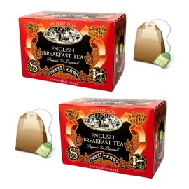 Sweet Herbs® | English Breakfast Organic Black Tea | Oriental Black Tea Breakfast - 2 x 20 Filters in Individual Bags (60g)