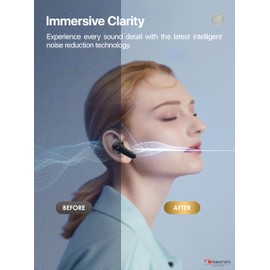 Nakamichi Clover True Wireless Stereo TWS Earbuds With Low Latency Bluetooth 5.3 Connection Fast Charging Touch Control Charging Case Black