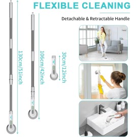 Unbranded 8 IN 1 Electric Spin Scrubber Cordless Power Cleaning Brush Rechargeable Cleaner