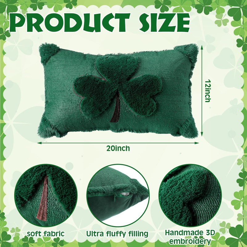 12 x 20 Inch St Patricks Day Pillow Cover St