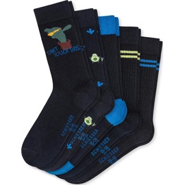 Schiesser Boys / Teens Pack of 5 Socks Stockings - Size 31 to 42, Assorted 1_177719