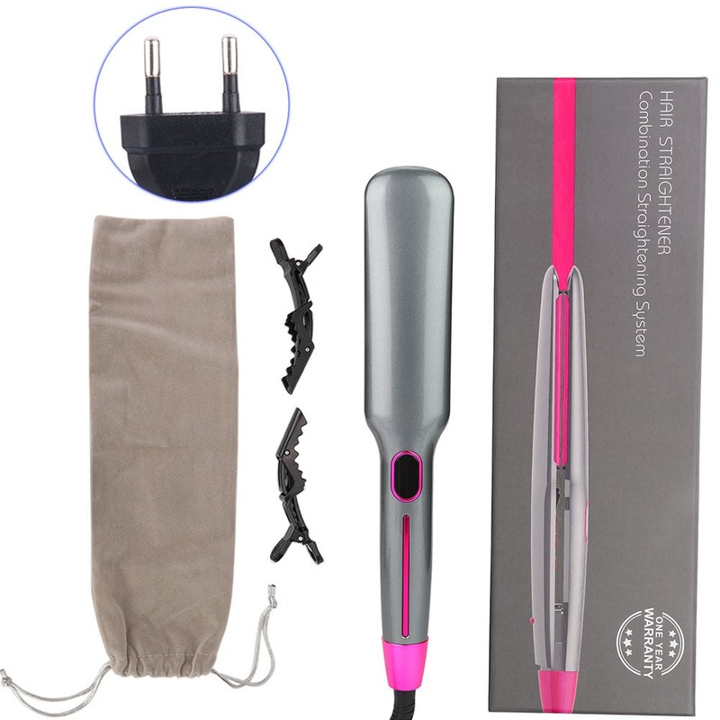 Anion LED Electric Ceramic Infrared Hair Straightener Hairdressing Tool
