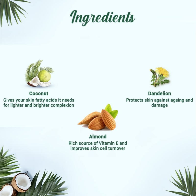 Biotique Coconut Brightening Instant Glow Cream Lightweight and Non-Greasy Reduces