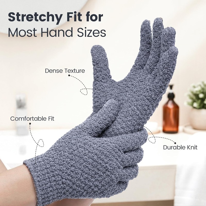 Lingtoolator liating Gloves,Body Scrub Exfoliator for Dead Skin Remover, Exfoliate