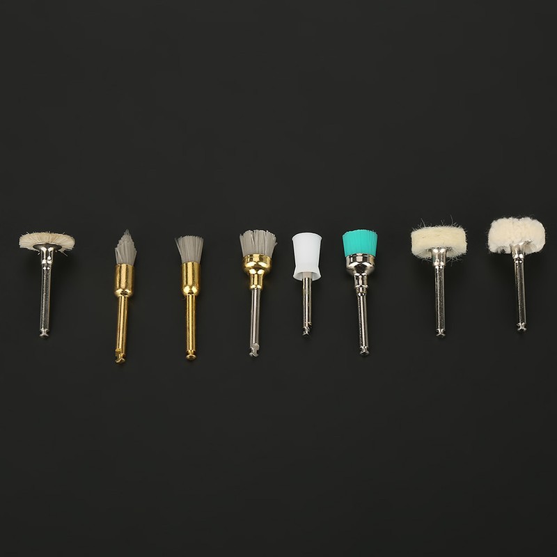 80pcs Dental Tool Kit Polishing Cup Alumina Nylon Brush Cotton