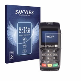 Savvies Screen Protectors for Ingenico Desk/3500 Ultra Transparent Pack of 6