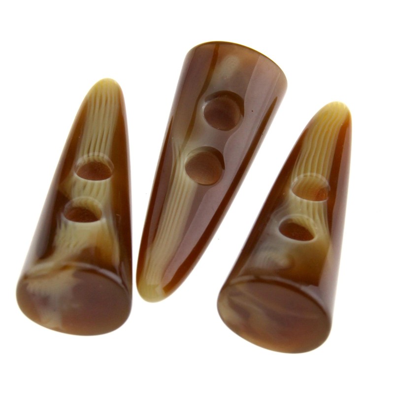 eMagTech 10 x 50mm Large Horn Fake Teeth Buttons for