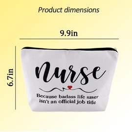 Nurse Gifts for Women Girls Nurse Makeup Bag Gifts for Nursing Nurse Christmas Gifts for Nurse Student Graduation Gifts for Nurse Practitioner Gifts for Friend Nursing Student Makeup Cosmetic Bag