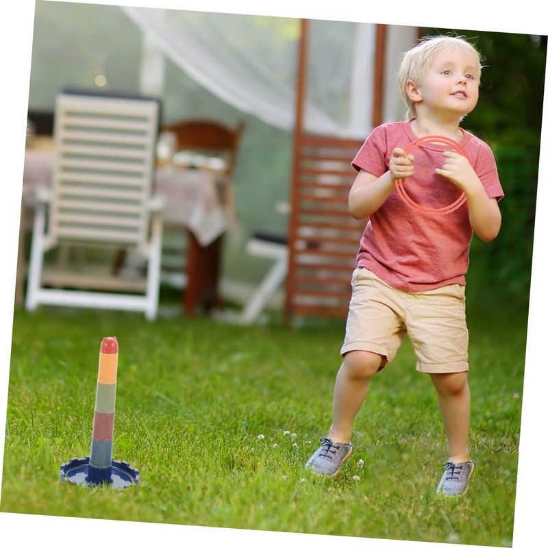 KOMBIUDA 1Set Stacking Cup for Interactive Ring Toss Game Educational