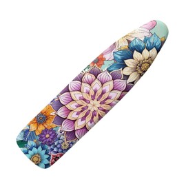 Darisoco Bohemian Flowers Tabletop Ironing Board Cover and Pad Standard (Fits Large Boards 15 x 54 inch) Ironing Board Protector Washable