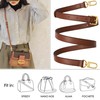 RICLVS Genuine Vachetta Leather Crossbody Strap Genuine Leather Adjustable Replacement
