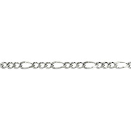 Sterling Silver 2 mm Figaro Chain Anklet Figaro Ankle Chain 9.5 inch Anklet