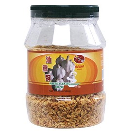 Asuka Fried Garlic 12oz (340g) Plastic Jar Crispy Chinese Condiment