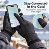Winter Thermal Touchscreen Gloves with Soft Fleece Lining, Non-Slip Grip