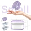ARGOMAX Denture Box, Denture Box, Denture Box with Strainer, Cleaning,