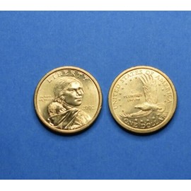 2002 D Sacagawea Native American Golden Dollar