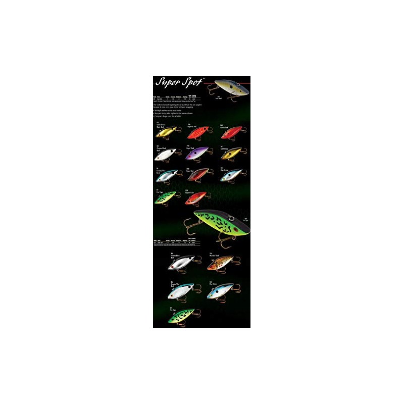 Cotton Cordell C2569 Super Spot Lure, Fire Tiger, 3"