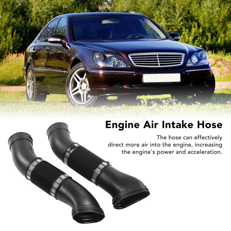 1 Pair Air Intake Pipe 1120943682 High Flow Aging Resistant
