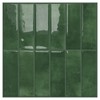 DEWOO 20-Sheet Peel and Stick Subway Backsplash Green Kitchen Bathroom